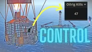 CONTROLLING oil rigs with a BALLOON on 600 pop - Rust