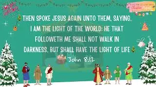 John 8:12 Christmas Bible Verse || Bible Verse || Christian Projects