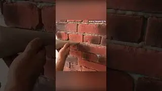 Grouting decorative brick/stone