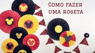 Diy: Rosetas de Papel para decorar sua festa