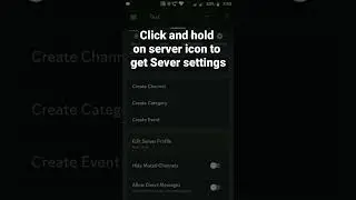 How to Restore Your Edited server name in Discord Mobile 