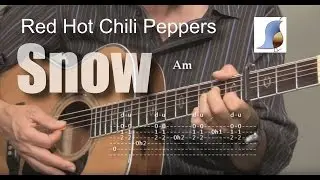 Snow (Hey Oh) Red Hot Chili Peppers RHCP - Guitar Lesson