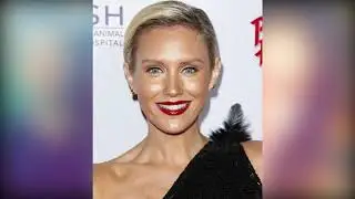 Nicky Whelan dazzles in sequinned black frock at gala event