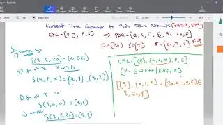 TOC Part 50 - Context Free Grammar to Push Down Automata | Tamil | Deeba Kannan