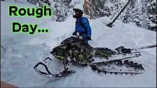 Lots of Wrecking on This Snowmobile Ride