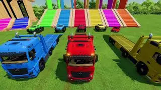 COLOR CRAZY BENTLEY TANKS TRANSPORTING WITH MERCEDES  TRUCKS Farming Simulator 22