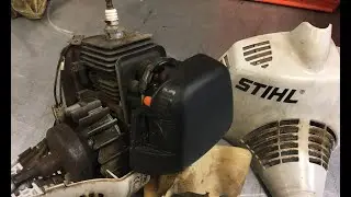 Ремонт китайской мотокосы STIHL FS55. Как собрать косу. Repair of motorcycle mowers.