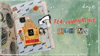 Tea Journaling - Junk Journal with Me - DAY 15: 15 Minutes Creative Journaling Series