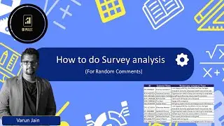 How  to do survey anaysis for random comments