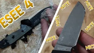 ESEE 4🤨 STONE WASH | Cooler ohne Beschichtung?? | Messer Mods