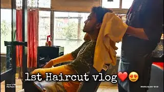 First vlog❤️//HAIR CUT💯//special video💇//DEBUT VIDEO ON YOUTUBE❤️