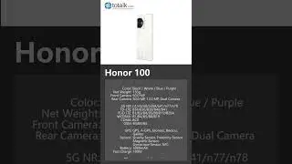 Honor 100 performance parameters