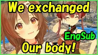 Inugami Korone/Houshou Marine - We exchanged our body!
