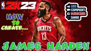 NEW NBA 2K23* James Harden face creation Tutorial EVER!