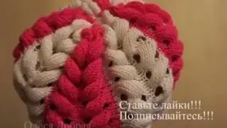We knit a beret Asiatic spikelet on the LK 150. Description and advice