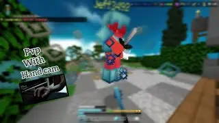 Minecraft skywars 4v4 with Hand cam (ASMR)