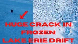 Huge Crack in Lake Erie