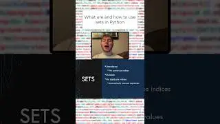 Discover the multiple uses of sets in my newest video! #coding #programming #python #code