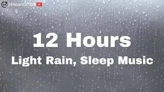 12 Hours of Light Rain, Crickets and Frogs - Relaxing Sleep Music 😴 (ASMR)