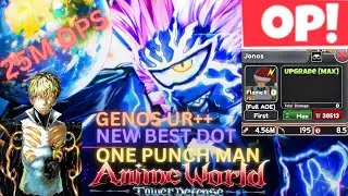 *NEW* UR++ GENOS IS THE NEW BEST DOT UNIT! | Anime World Tower Defense