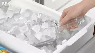 ice in container sound effect