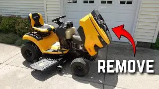 How to Remove the Hood on a Cub Cadet Lawn Tractor and Put it Back On - Enduro Series XT1