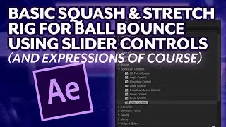 After effects Linear Expression Tutorial - Automate Ball Bounce Squash & Stretch