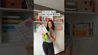be honest: how often do you do this? 👀😅 #cleaningtips #bookcollection