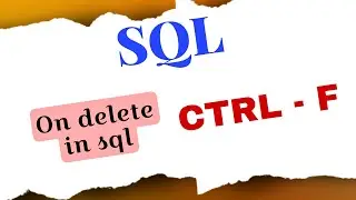 ON DELETE in SQL |||| SQL Tutorial for beginners in Tamil #sqlforbeginners #sqlbasic #sqlintamil