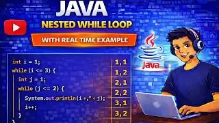 Nested While Loop in Java | Star Pattern Programs | Core Java