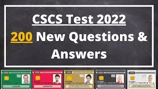 CSCS Test 2022 - 200 New Questions & Answers | CiTB Test | CSCS Card Test | CSCS Mock Test | CSCS