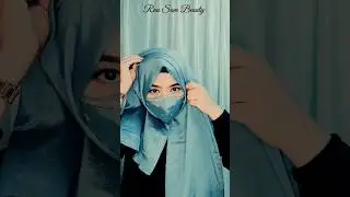 New party Wear Criss Cross Hijab 🥰Tutorial #shorts