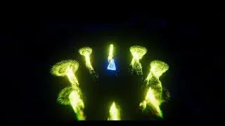 Unity | Playing around with my VFX audio visualizer (approximately 1,100,000 particles at runtime)