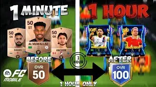 CAN I REACH 100 OVR IN 1 HOUR IN FC MOBILE? |#eafc #fcmobile