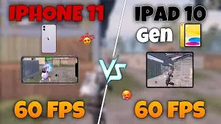 IPHONE 11 VS IPAD 10TH GEN TDM COMPARISON IN 2024 (BGMI) IPAD VIEW ADVANTAGE? RECOIL, HIP-FIRE