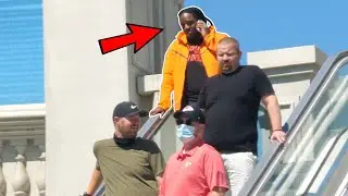 Awkward Phone Calls On The Escalator!