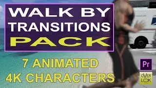 Walk by Transition PACK - 4K  Crossing People - Template and Tutorial for Adobe Premiere Pro CC