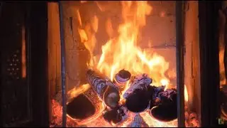 Wonderful relaxing fireplace 🔥 Touching piano music 🎹