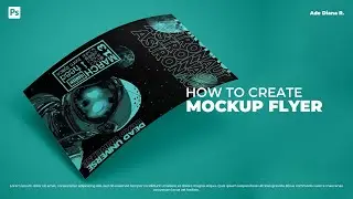 Photoshop Tutorial: How To Create Mockup Flyer | Ade Diana R.
