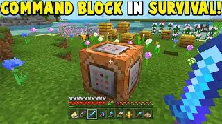 Minecraft Bedrock - HOW To Get a COMMAND BLOCK in SURVIVAL! | Xbox/ PS4 / Nintendo / Windows 10 / PE