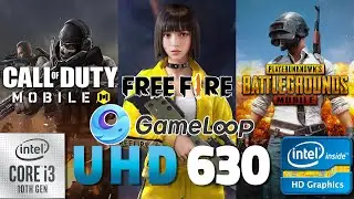 Call of Duty Mobile | FreeFire | PUBG Mobile with GameLoop Intel UHD 630 | i3 10100 + 16 GB RAM