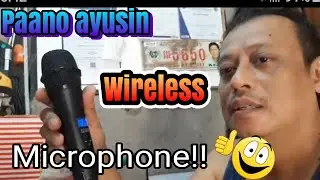 Wireless microphone( fix) kinalawang lagayan ng battery