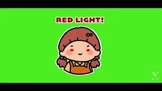green screen squid game doll 🪆green light red light