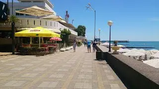 Адлер, прогулка 18 мая 2023 года. Обновляют набережную. В каких отелях мы были