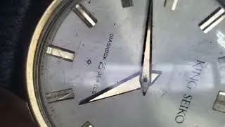King seiko diashock 25 jewels 14 krat gold filled Swiss men's watch