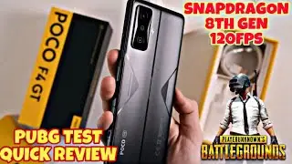 POCO F4 GT (REDMI K50) PUBG TEST & UNBOXING | 120FPS Max Graphics Snapdragon 8th Gen 😱🔥