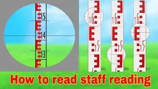 HOW TO READ AUTO  LEVEL STAFF | leveling staff reading keise | Reading the level rod | Civil Eng