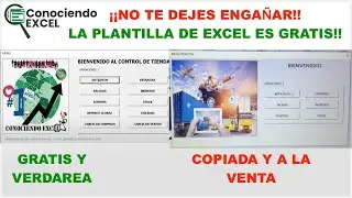 😱😱 NO TE DEJES ENGAÑAR!! LA PLANTILLA DE EXCEL ES GRATIS!! ✅😉😎 | CONOCIENDO EXCEL