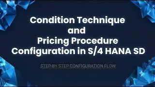 SAP-SD-16-Step-by-Step Pricing Procedure & Condition Technique