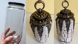 DIY 👌 🌸 Great idea of reusing a glass jar | Kitchen decor
